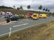 Verkehrsunfall mit 3 Fahrzeugen 